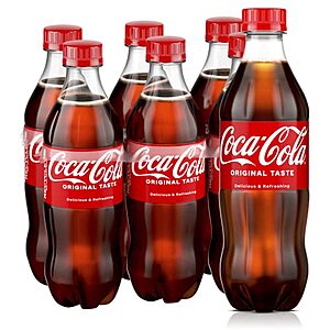 Select Locations: 6-Pack 16.9-Oz Coca-Cola Soda Soft Drink $2.80 w ...