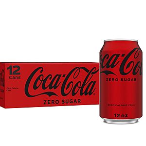 Select Cola Select Areas: 12-Pack 12oz Coke Zero Sugar Cola Soda $4.60 w/ Subscribe ...